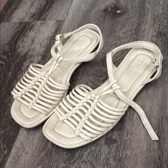 Zara Cream Gladiator Sandals - Picture 1 of 4